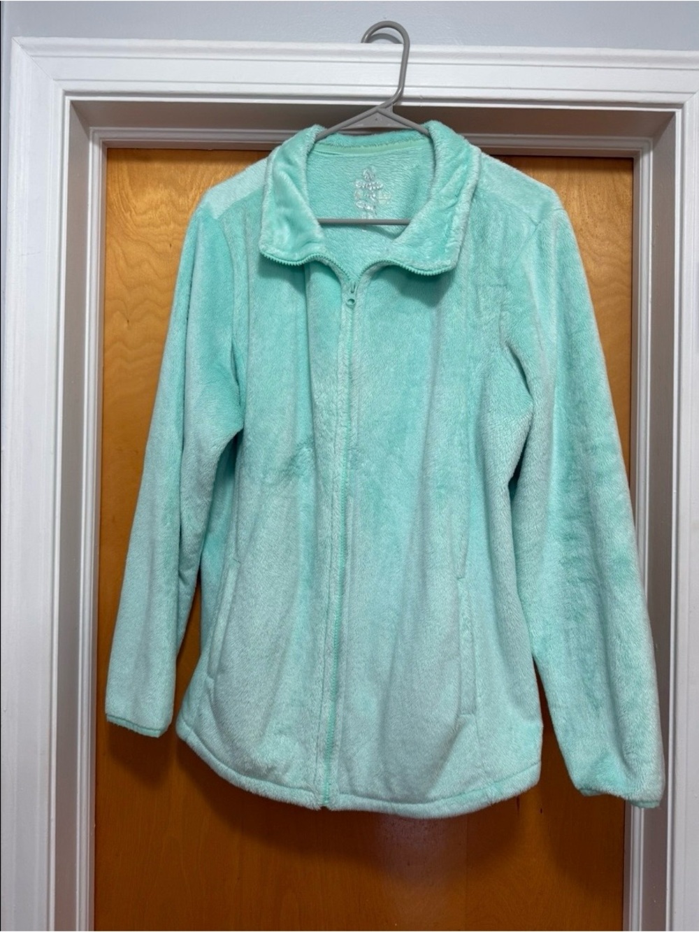 made for life Mint Aqua Fleece Zip-Up Jacket - Women